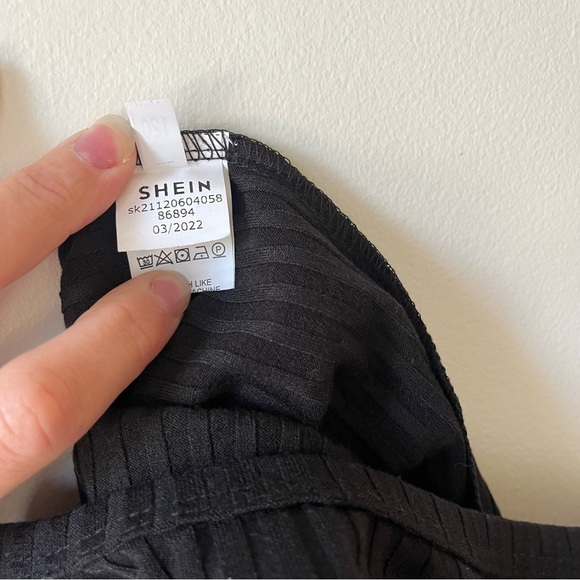 🌼 5/$25 Kids Black Ribbed Sleeveless Romper Jumpsuit Toddler Girl Size 120 4-5Y - Picture 7 of 8